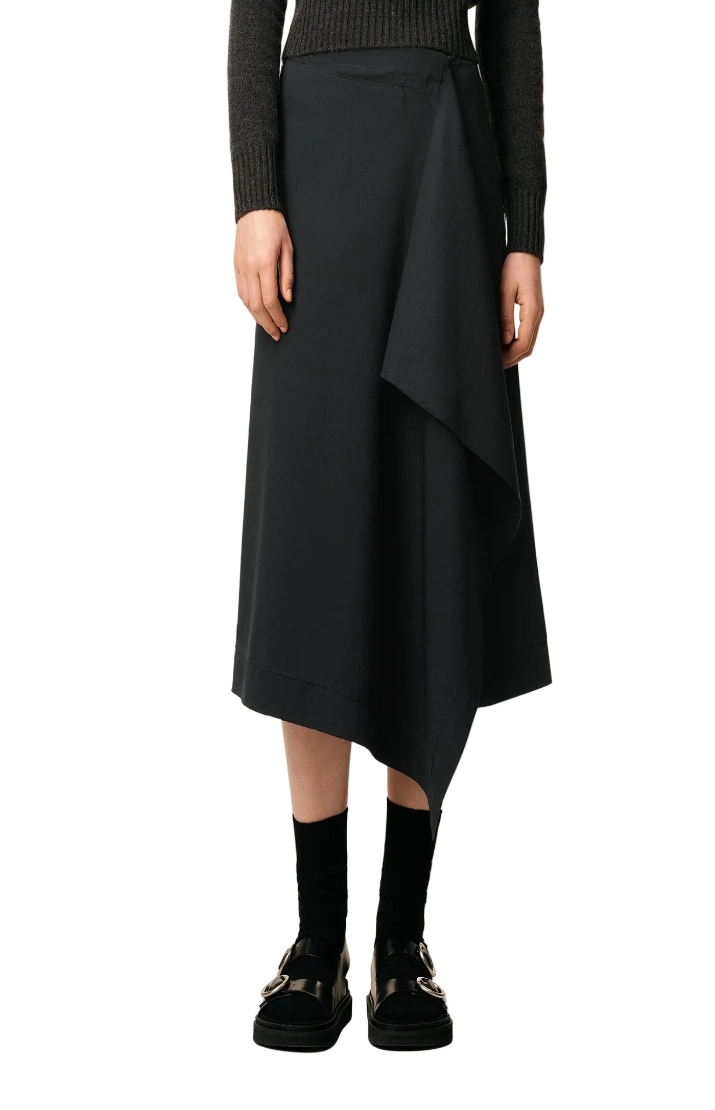 Cargar imagen en el visor de la galería, Midi Wrapped Skirt