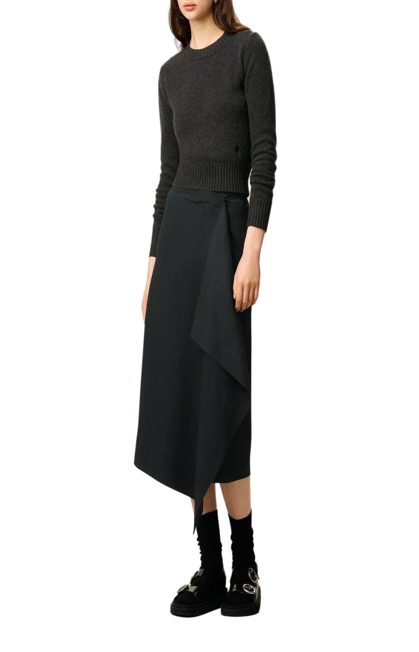 Cargar imagen en el visor de la galería, Midi Wrapped Skirt