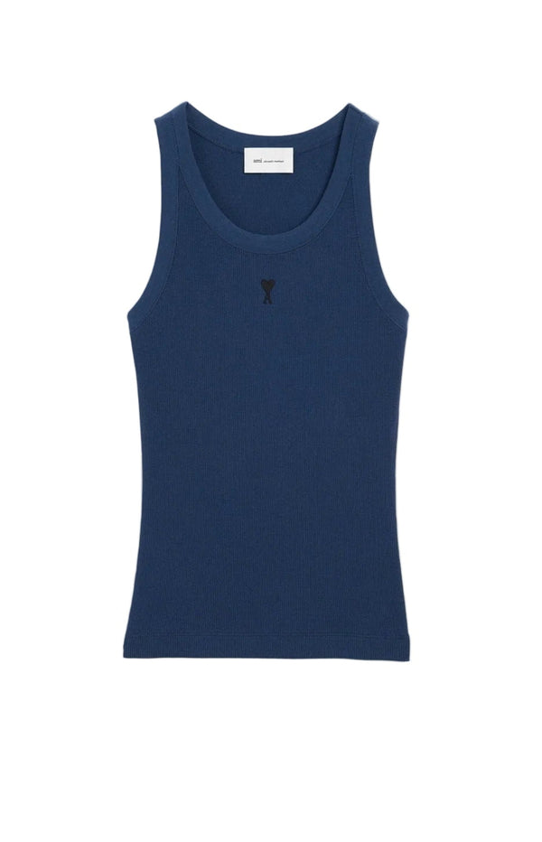 Load image into Gallery viewer, Blue Cotton Ami De Coeur Tanktop