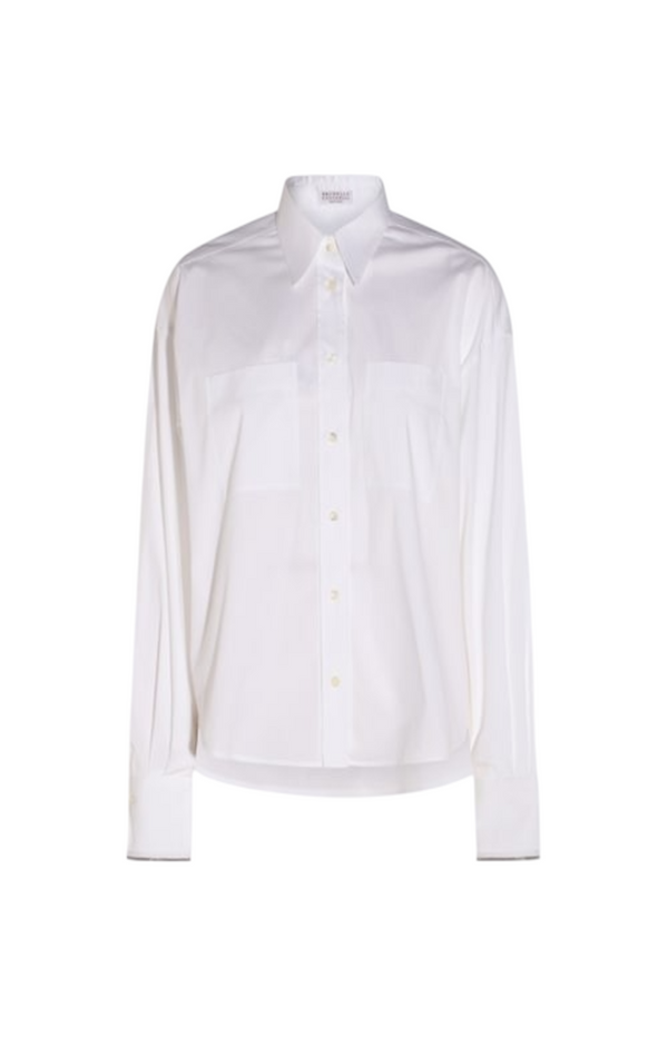 Load image into Gallery viewer, Brunello Cucinelli  Cotton Oxford Shirt With Logo