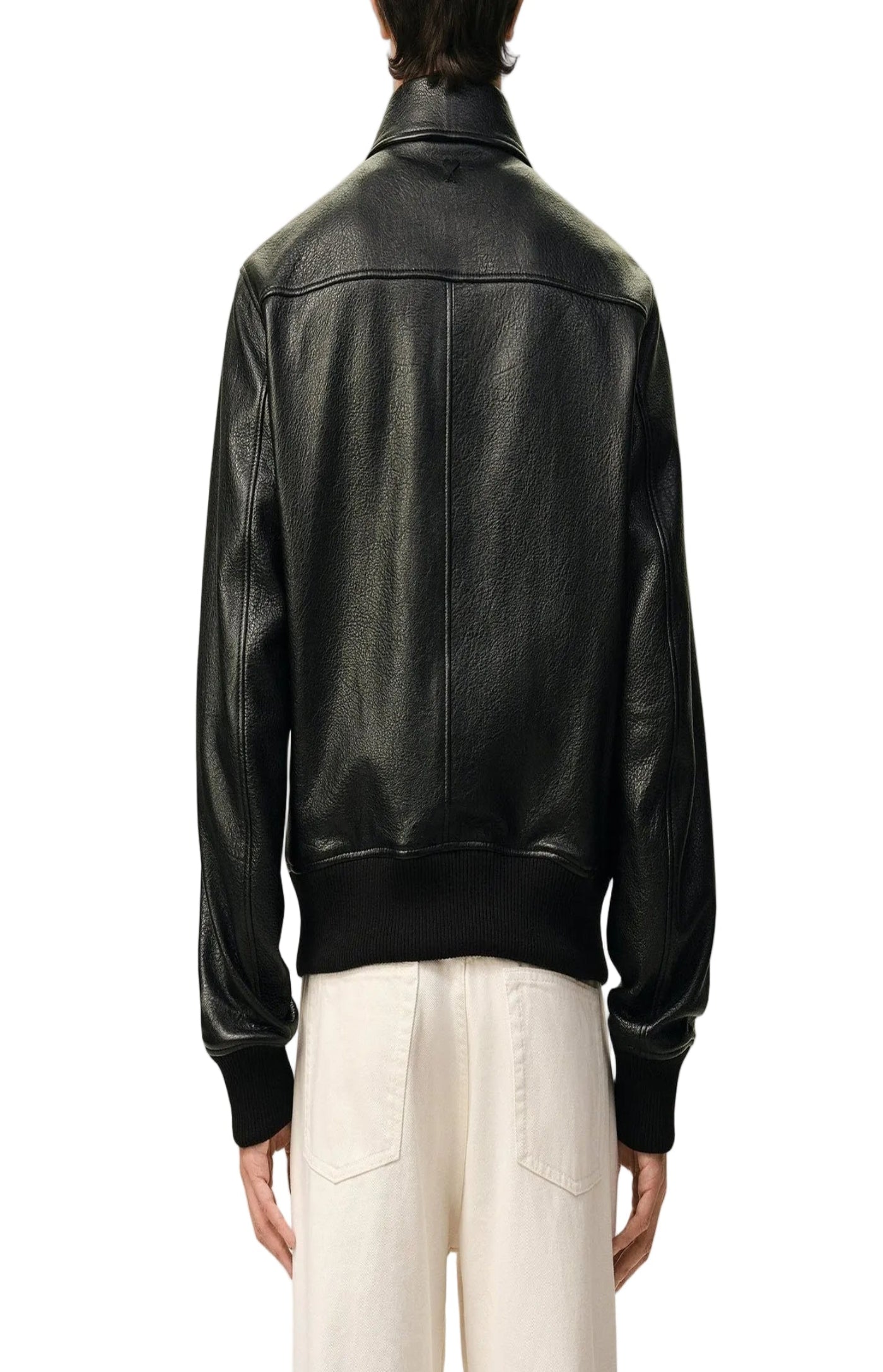 Cargar imagen en el visor de la galería, Black Lamb Leather Zipped Jacket