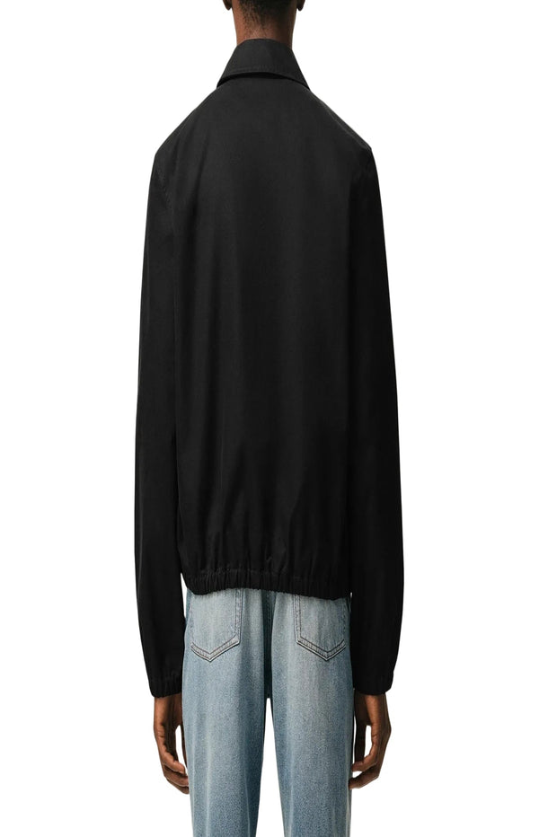 Charger l'image dans la galerie, Black Cotton Ami De Cœur Zipped Jacket