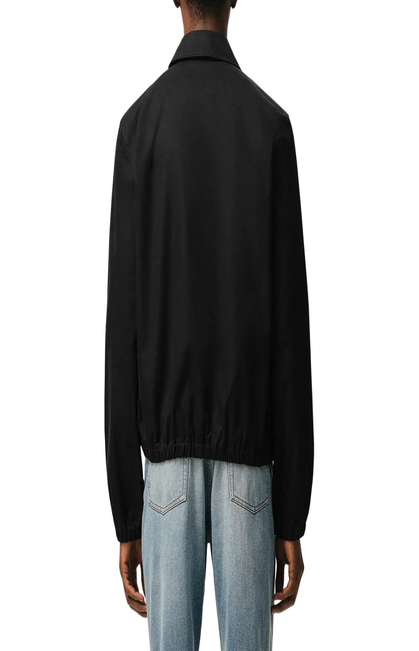Cargar imagen en el visor de la galería, Black Cotton Ami De Cœur Zipped Jacket