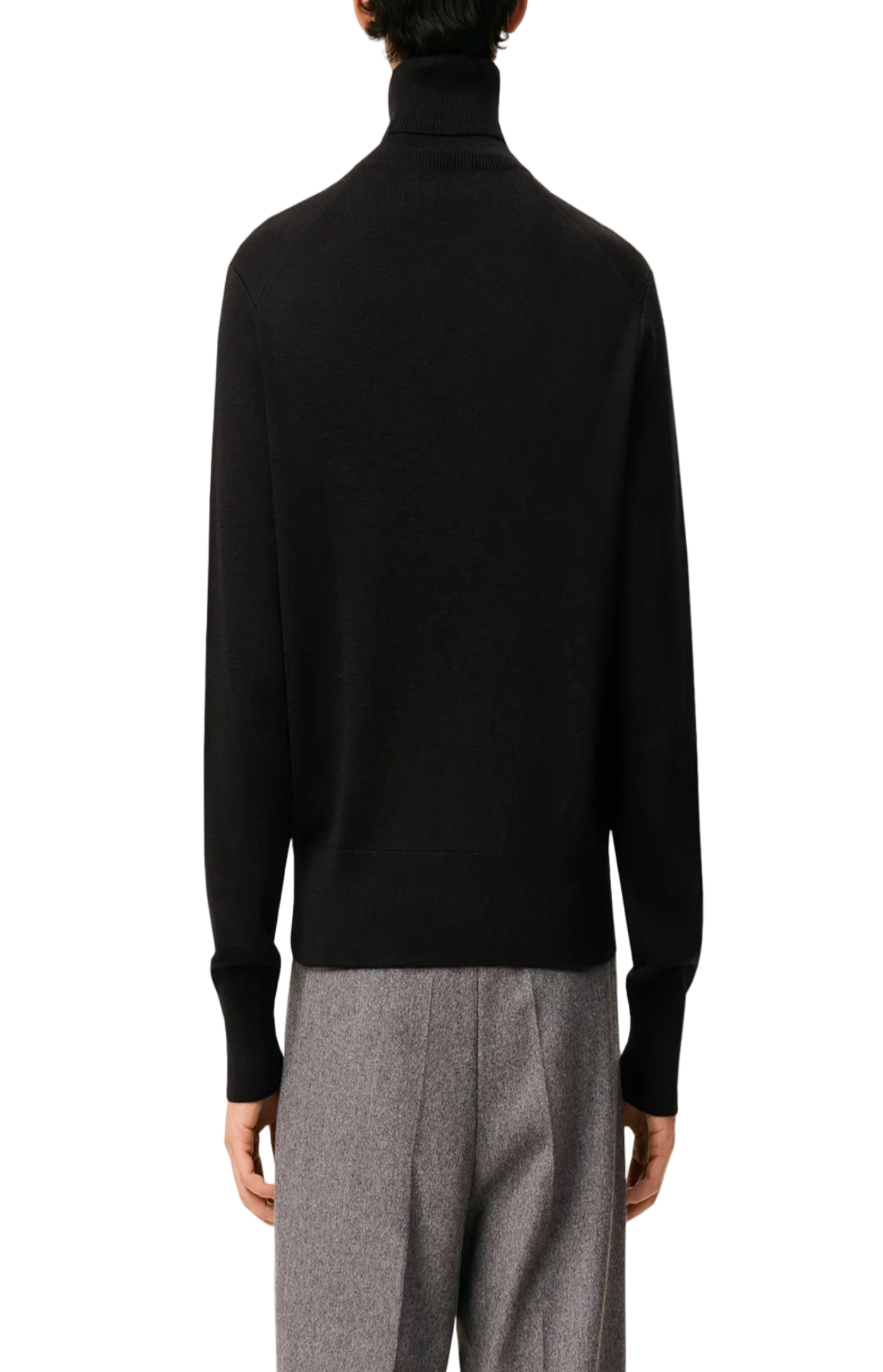 Cargar imagen en el visor de la galería, Black Wool Ami De Coeur Turtle Neck Sweater