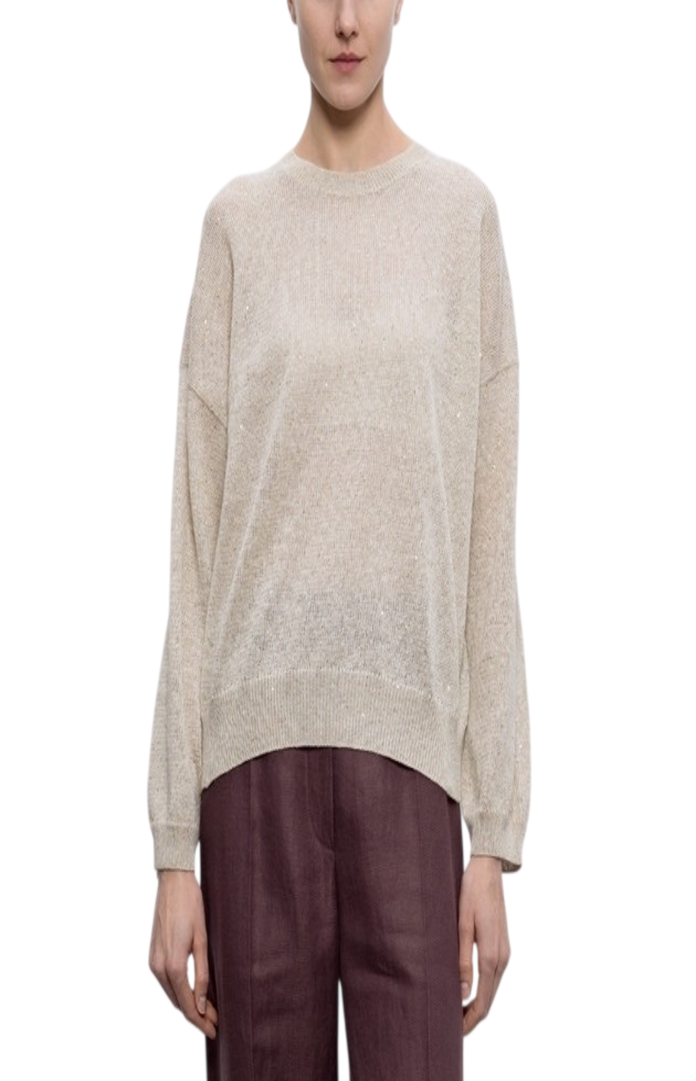 Cargar imagen en el visor de la galería, Brunello Cucinelli beige jumper