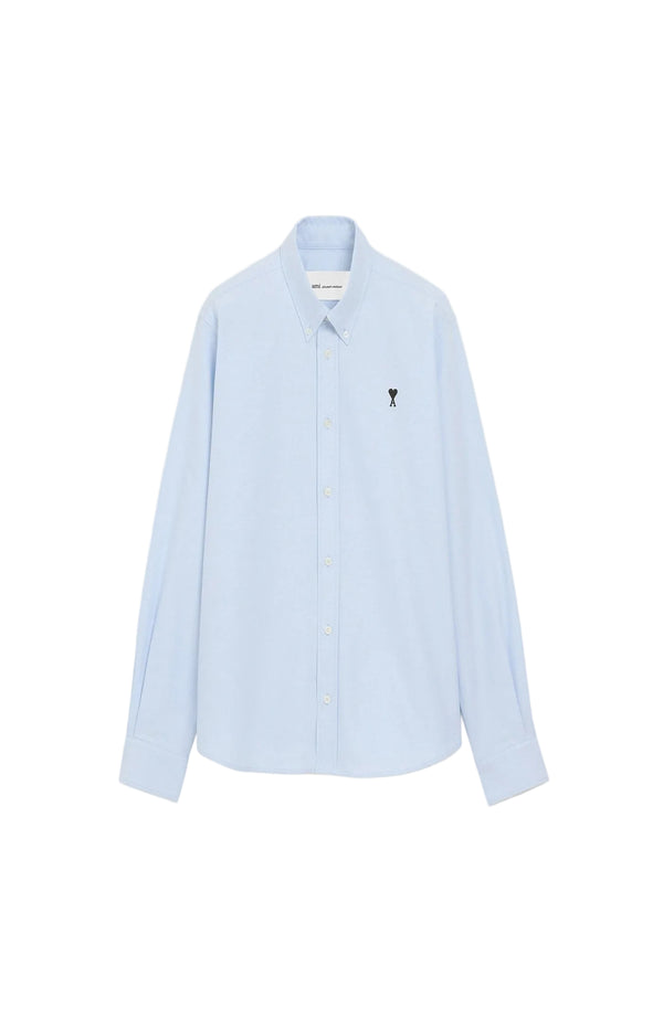 Laden Sie das Bild in den Galerie-Viewer, Blue Cotton Ami De Coeur Oxford Shirt