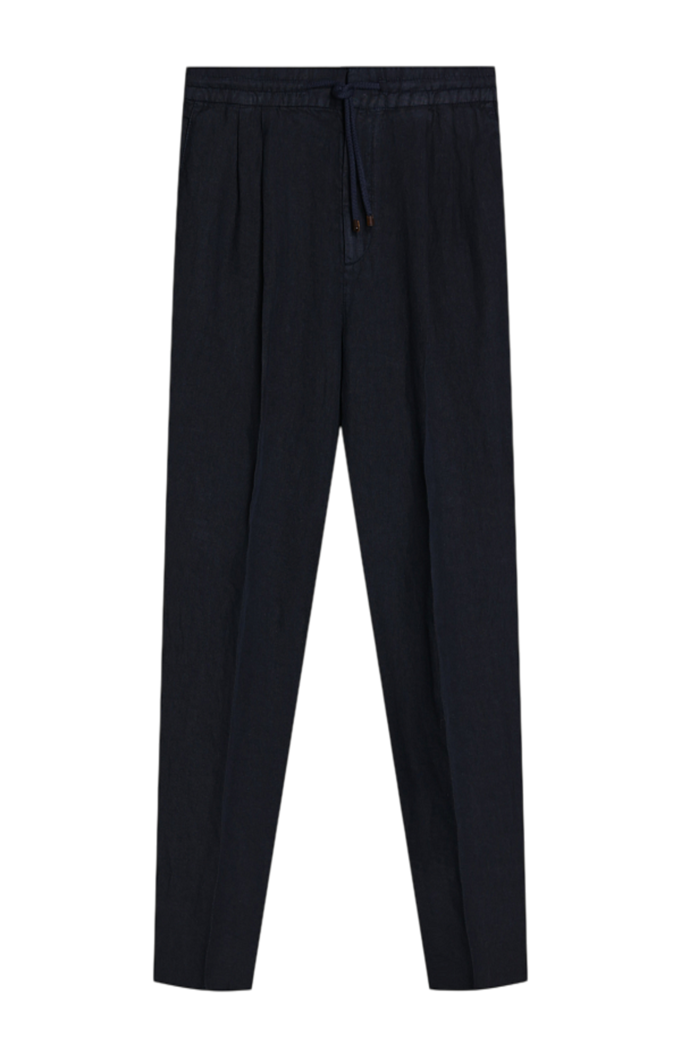 Cargar imagen en el visor de la galería, Brunello Cucinelli Navy Blue Linen Casual Trousers