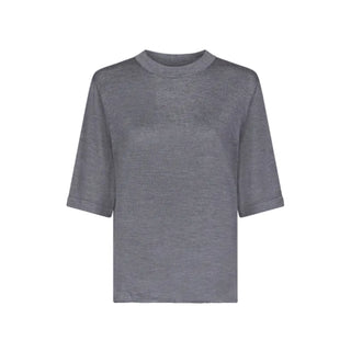 NALA Short-sleeve fluid cashmere top
