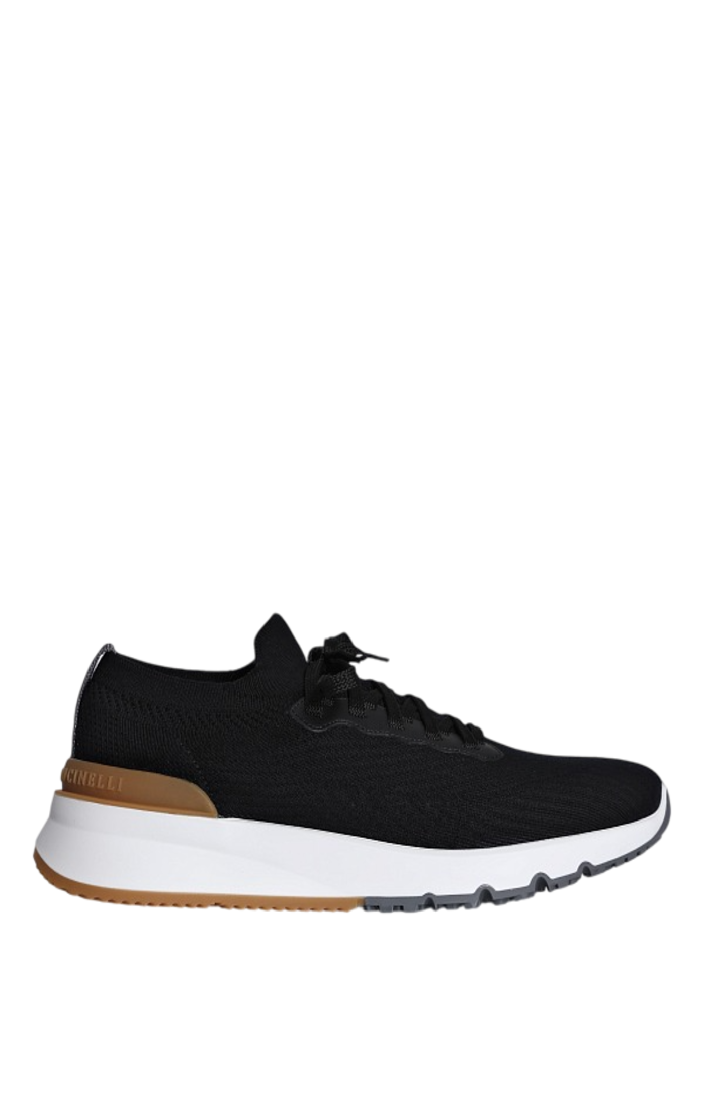 Cargar imagen en el visor de la galería, Runners in cotton knit and semi-glossy calf leather