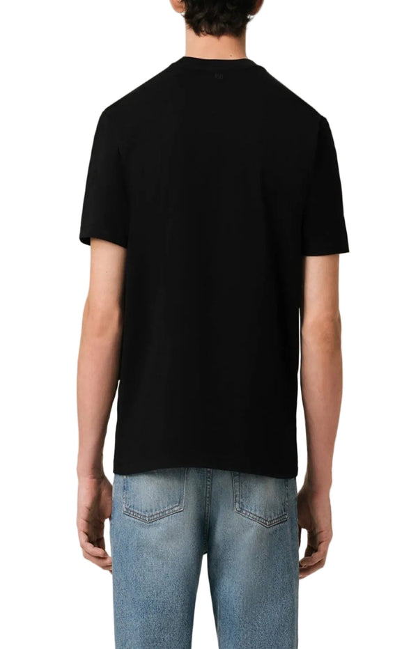 Load image into Gallery viewer, Black Cotton Red Ami De Coeur Tshirt