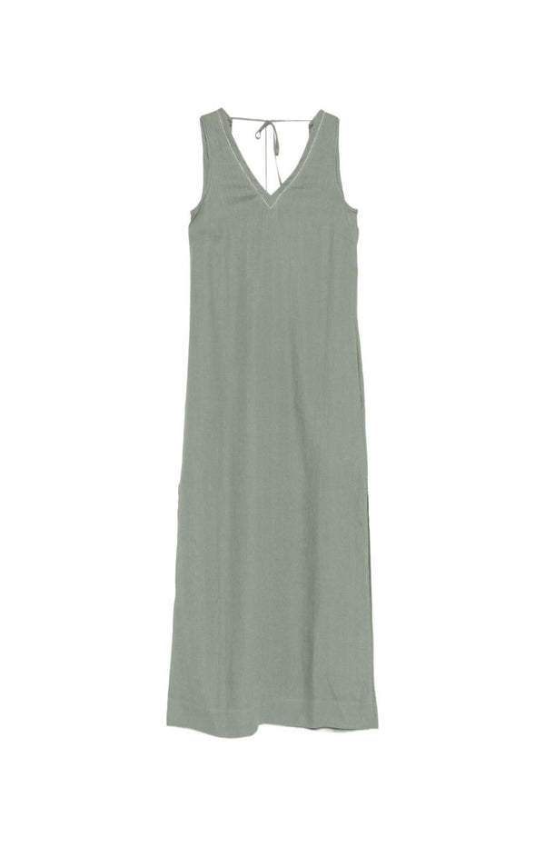 Load image into Gallery viewer, V-neck midi dress