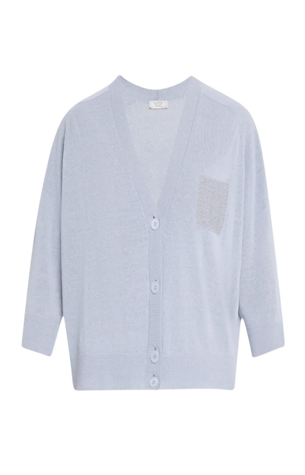 Load image into Gallery viewer, Peserico Chain-Embellished Knit Cardigan