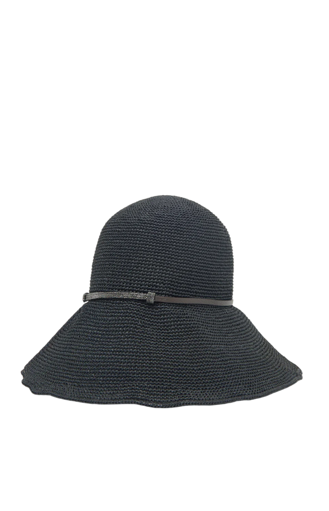 Cargar imagen en el visor de la galería, Paper yarn woven cloche hat