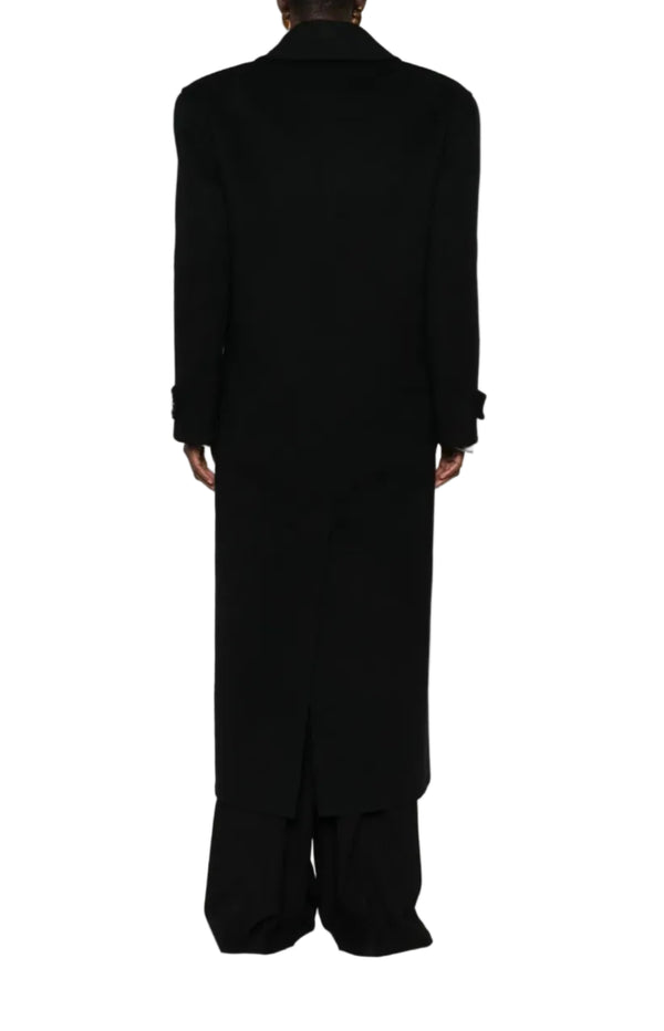 Load image into Gallery viewer, Long coat in brushed cashmere and wool