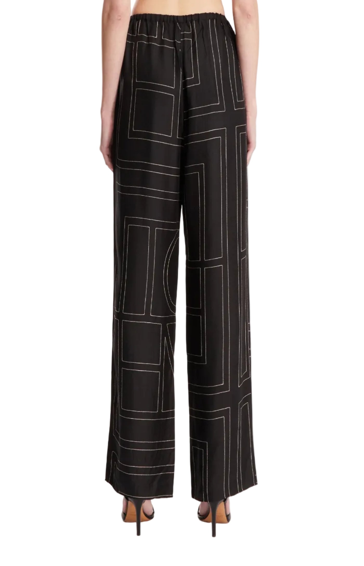 Cargar imagen en el visor de la galería, Black Monogram Pants