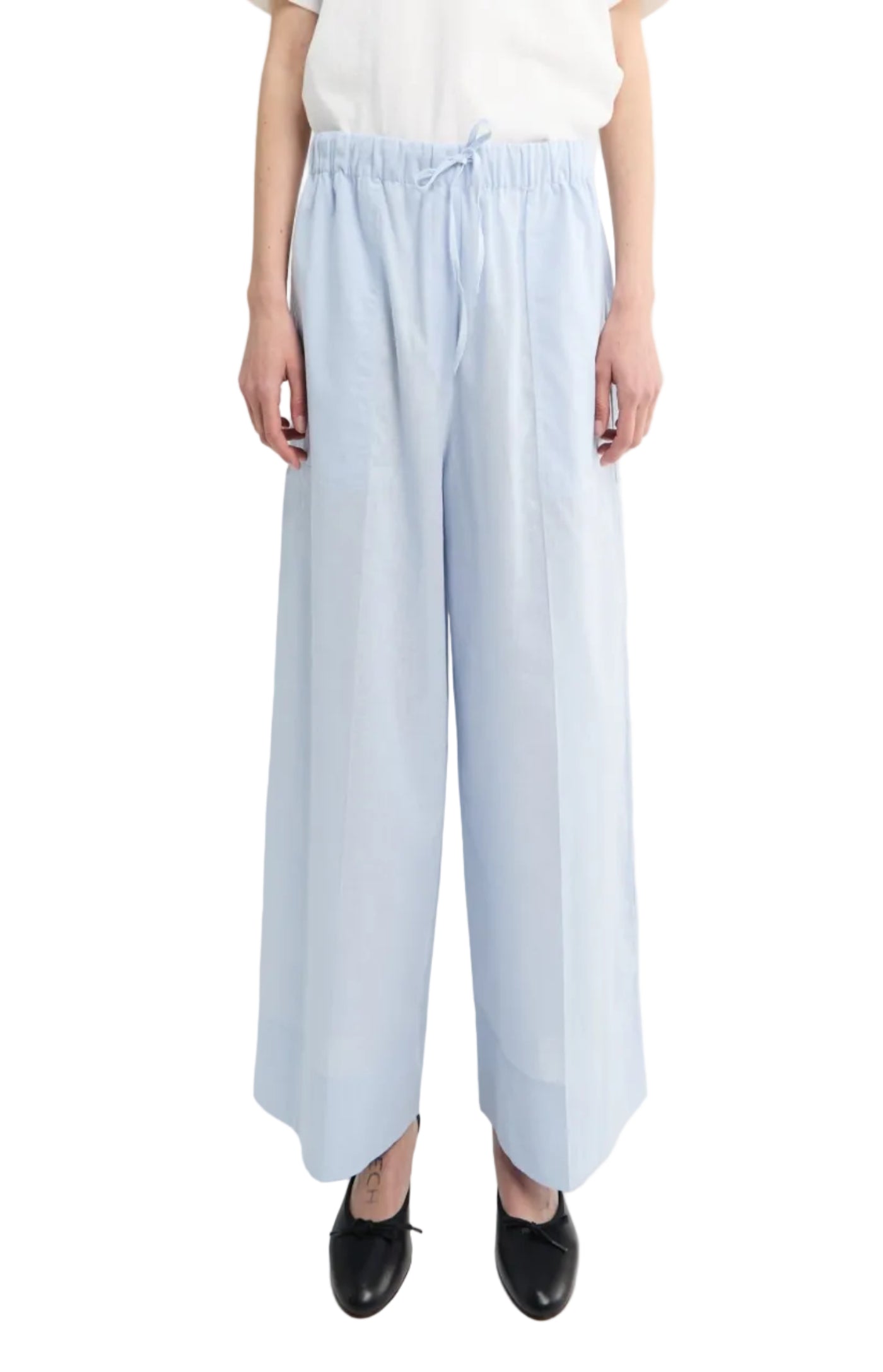 Cargar imagen en el visor de la galería, Wide summer trousers sky