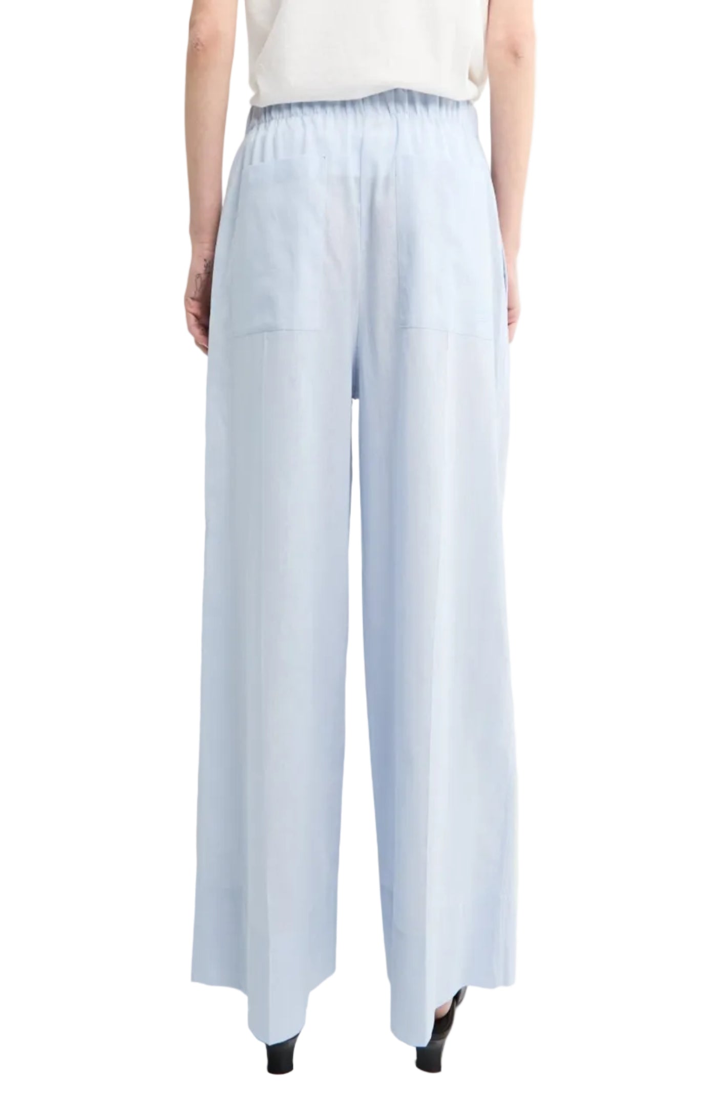 Cargar imagen en el visor de la galería, Wide summer trousers sky