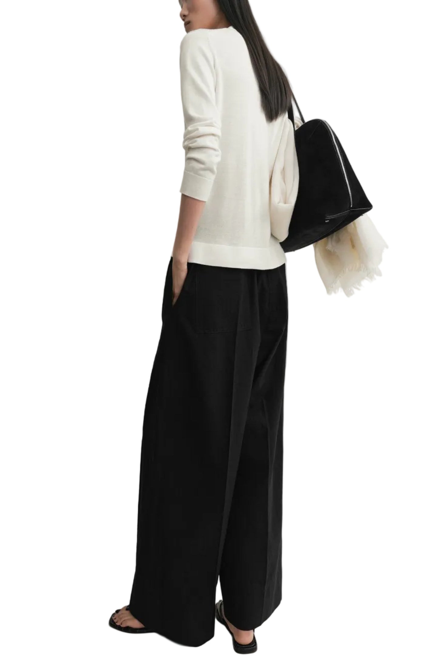 Cargar imagen en el visor de la galería, Wool silk knit off-white