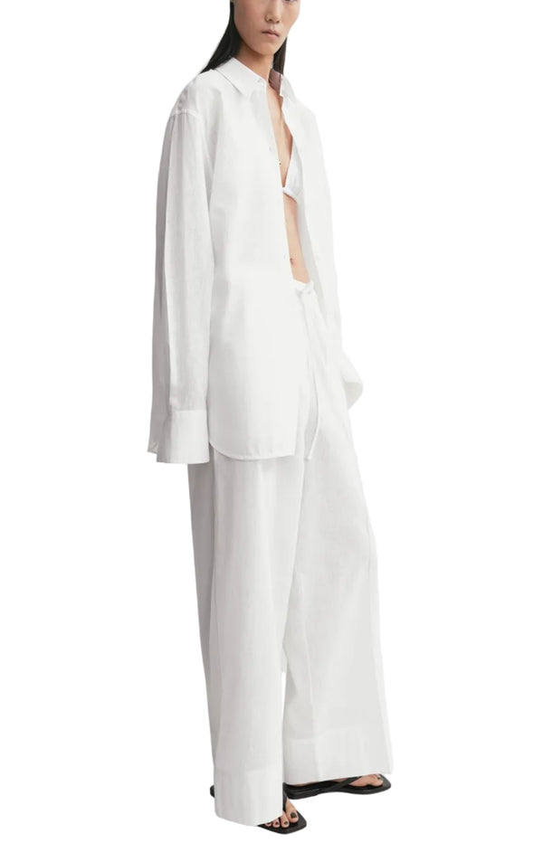 Load image into Gallery viewer, Oversized summer shirt white