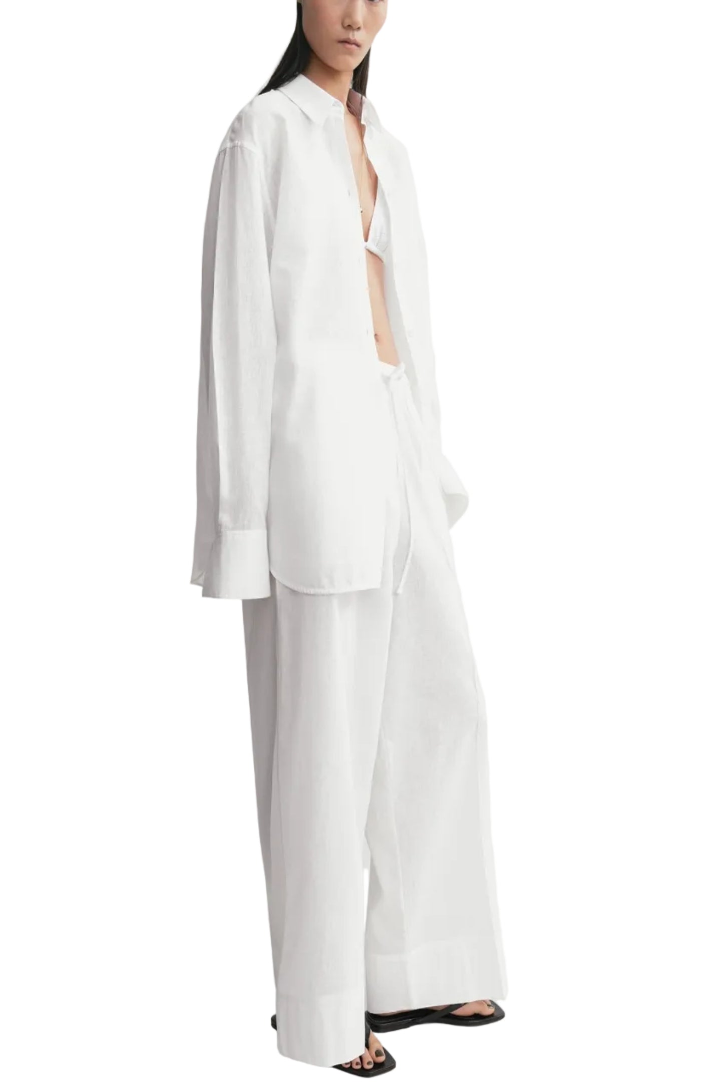 Cargar imagen en el visor de la galería, Oversized summer shirt white