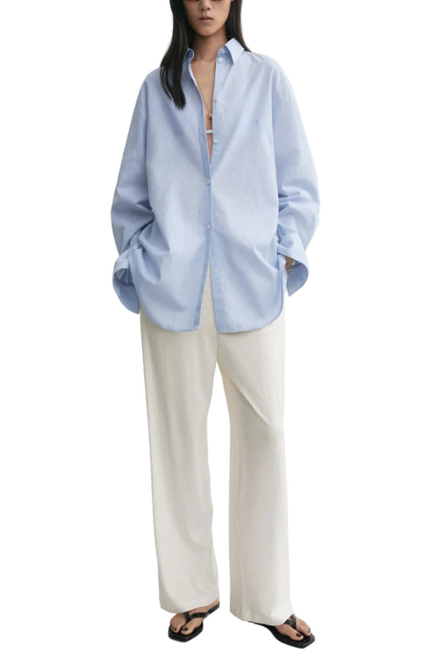Load image into Gallery viewer, Oversized summer shirt sky