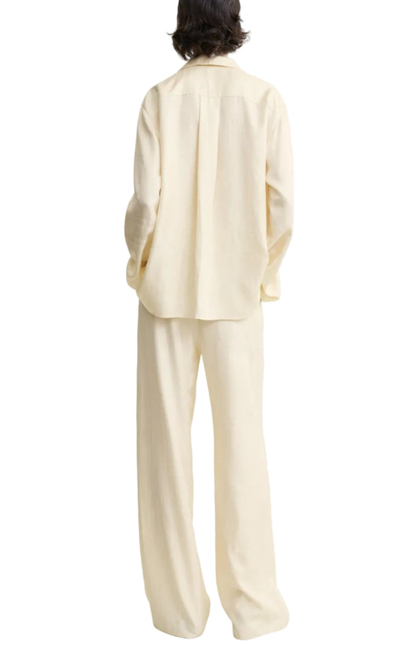 Load image into Gallery viewer, Monogram silk pj top