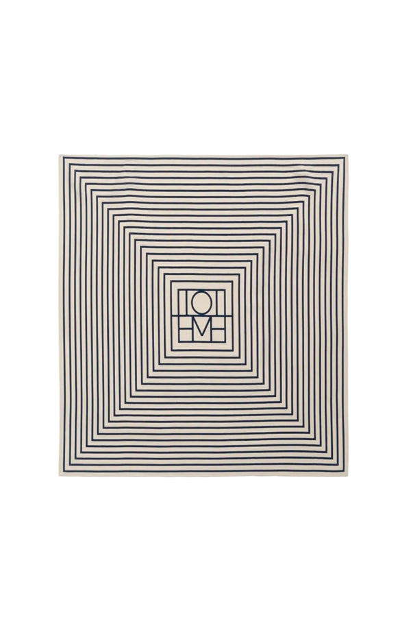 Load image into Gallery viewer, Signature monogram silk scarf crème