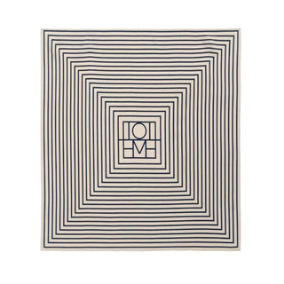 Signature monogram silk scarf crème