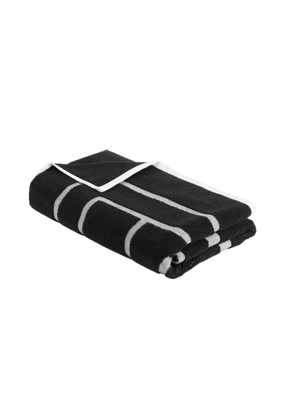 Load image into Gallery viewer, Monogram beach towel black/tofu