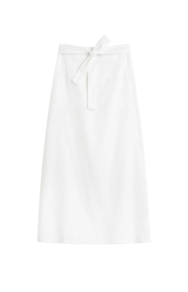 Load image into Gallery viewer, Tie Waist Skirt in White