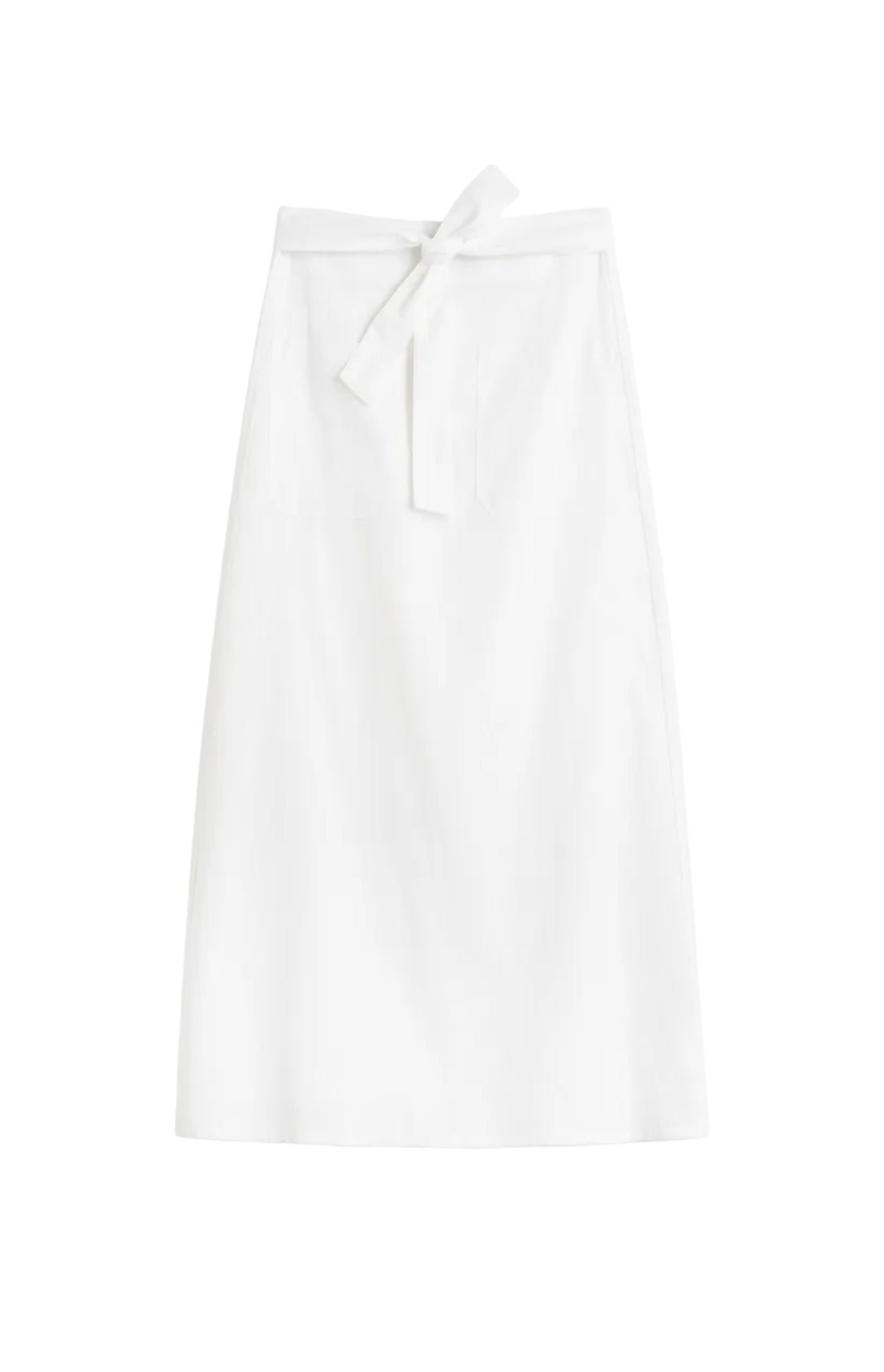 Cargar imagen en el visor de la galería, Tie Waist Skirt in White