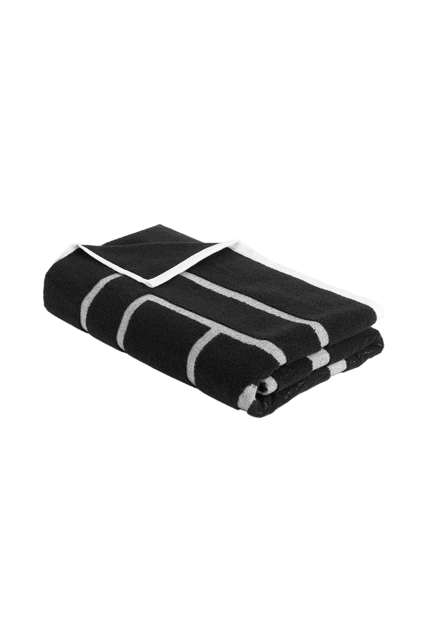 Cargar imagen en el visor de la galería, Monogram beach towel black/tofu