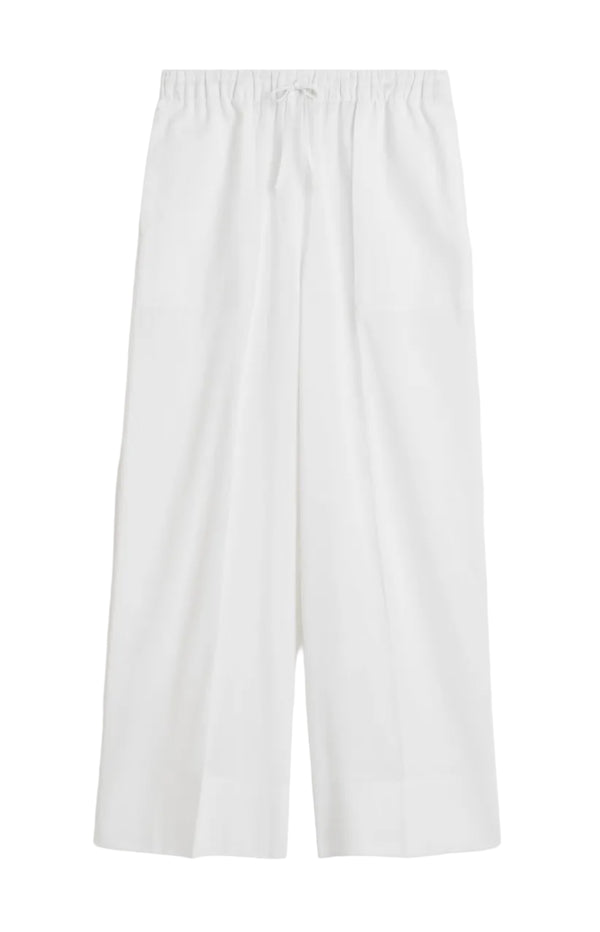 Load image into Gallery viewer, Wide summer trousers white