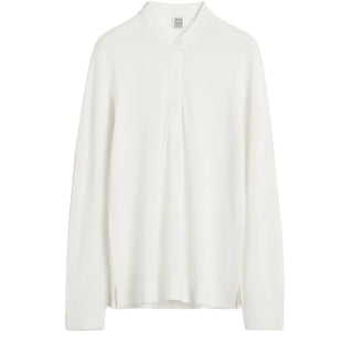 Wool silk knit off-white