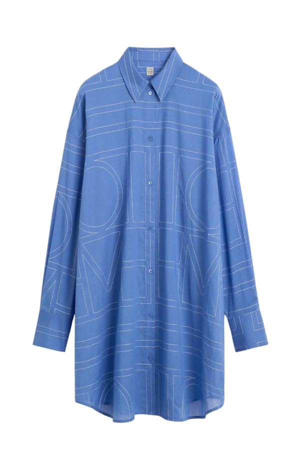 Load image into Gallery viewer, Long summer shirt cobalt