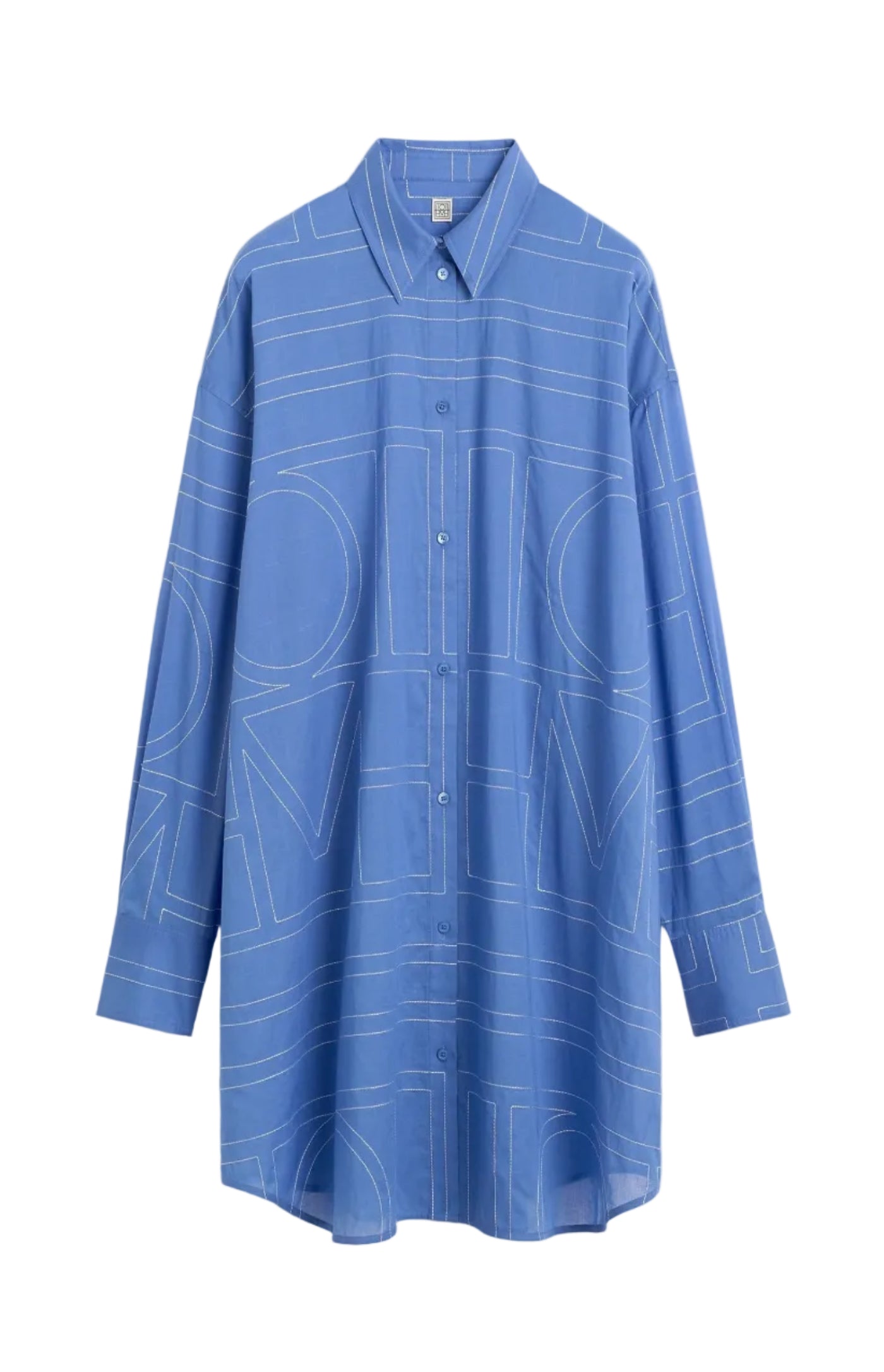 Load image into Gallery viewer, Long summer shirt cobalt
