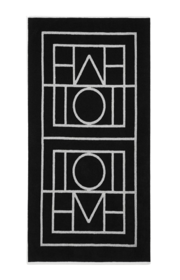 Load image into Gallery viewer, Monogram beach towel black/tofu