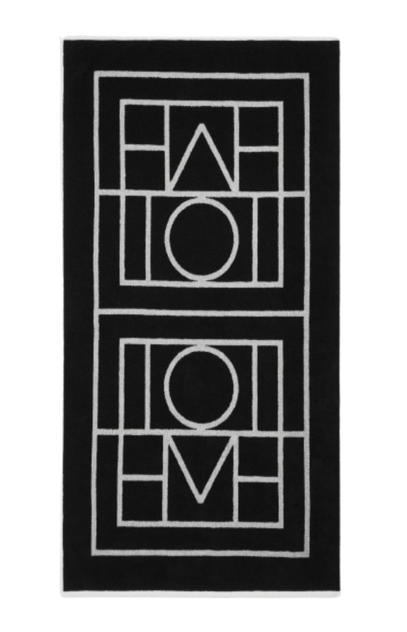 Cargar imagen en el visor de la galería, Monogram beach towel black/tofu