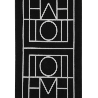 Monogram beach towel black/tofu
