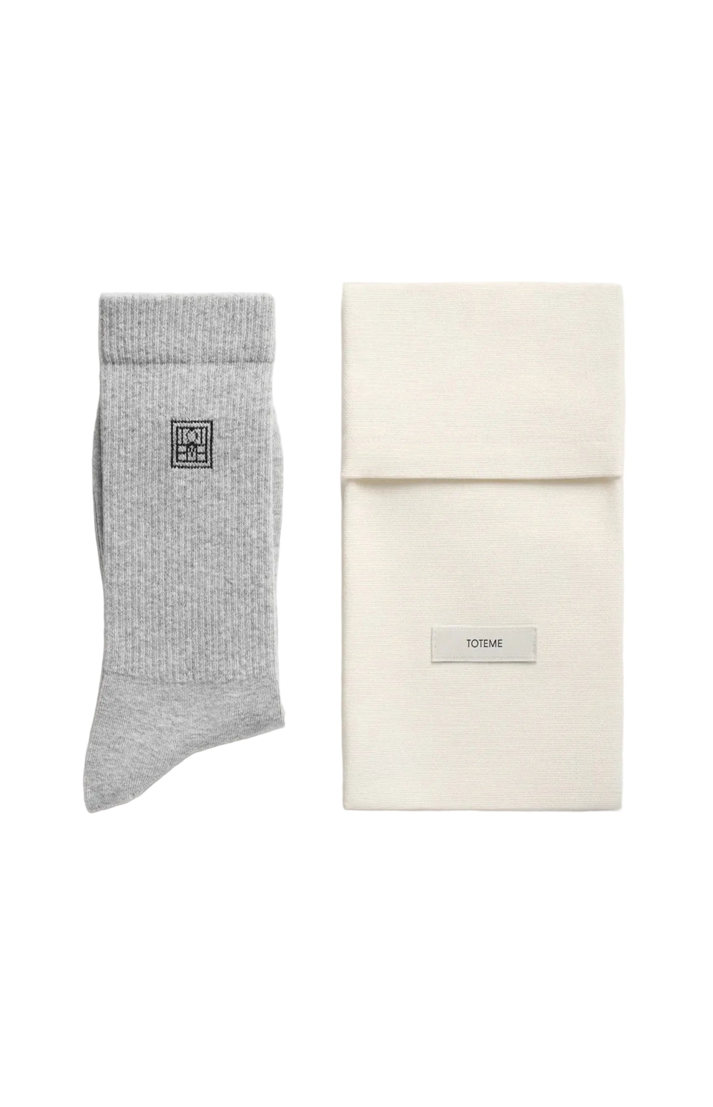 Cargar imagen en el visor de la galería, Monogram socks light grey