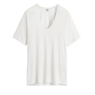 Cotton silk tee off-white