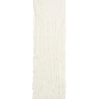 Crinkled knit skirt white