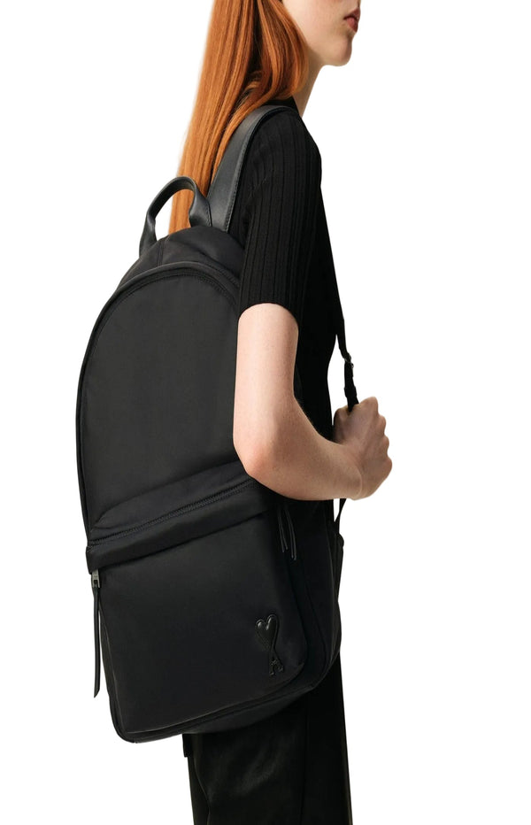 Load image into Gallery viewer, Black Nylon Marcel Backpack