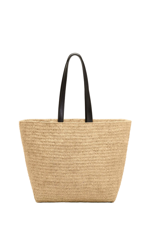 Load image into Gallery viewer, Natural Rafia Ami De Coeur Tote Bag