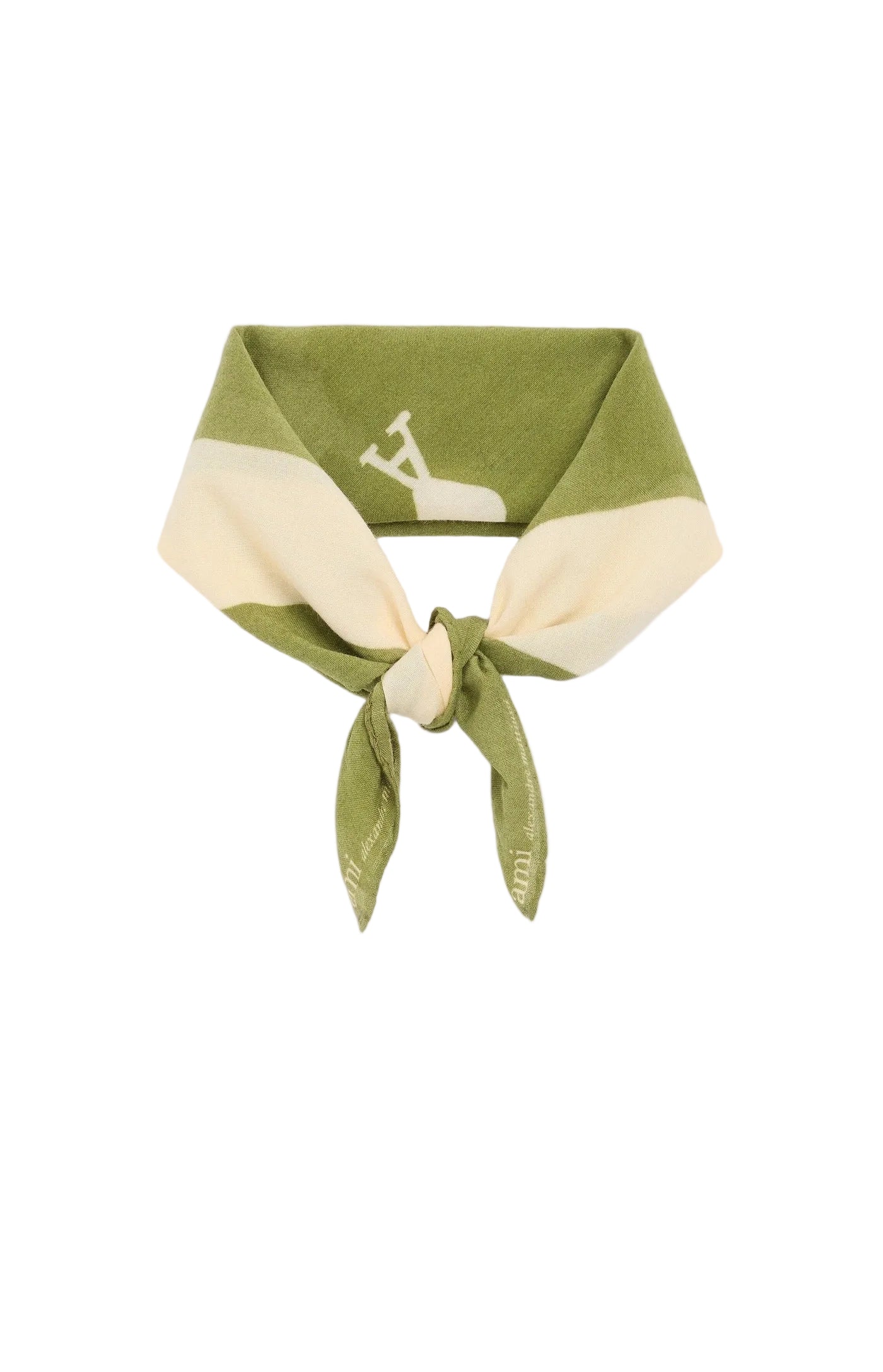Cargar imagen en el visor de la galería, Green Cotton Ami De Coeur Printed Scarf