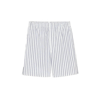 White Cotton Elasticated Shorts