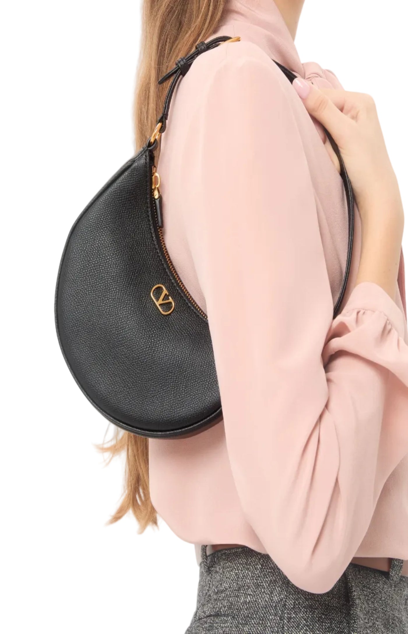 Load image into Gallery viewer, VLogo Signature Mini Hobo Bag