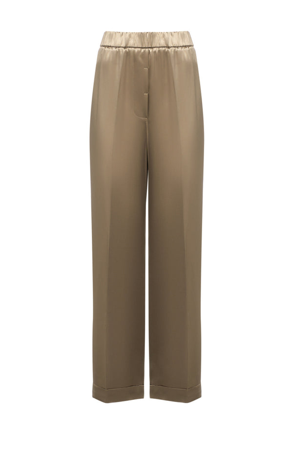 Load image into Gallery viewer, Shiny viscose satin trousers