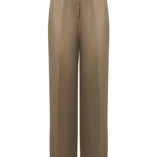 Shiny viscose satin trousers