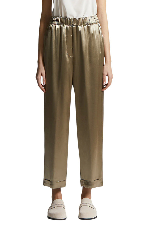 Load image into Gallery viewer, Shiny viscose satin trousers